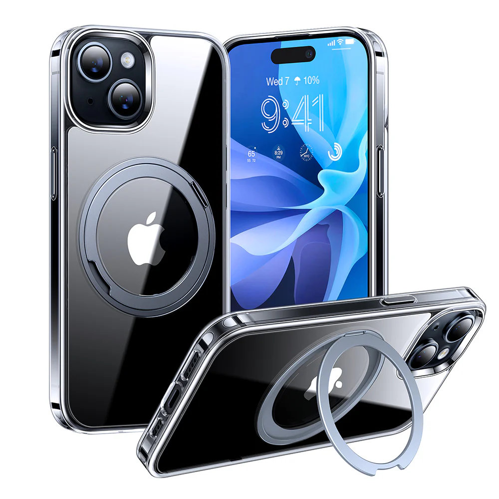 MagSafe Case for Apple iPhone 15, Torras, Ostand Pro, Transparent