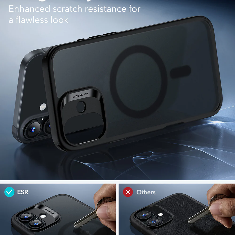 MagSafe Case for Apple iPhone 16, ESR, Classic Hybrid, Satin Black - Image 2