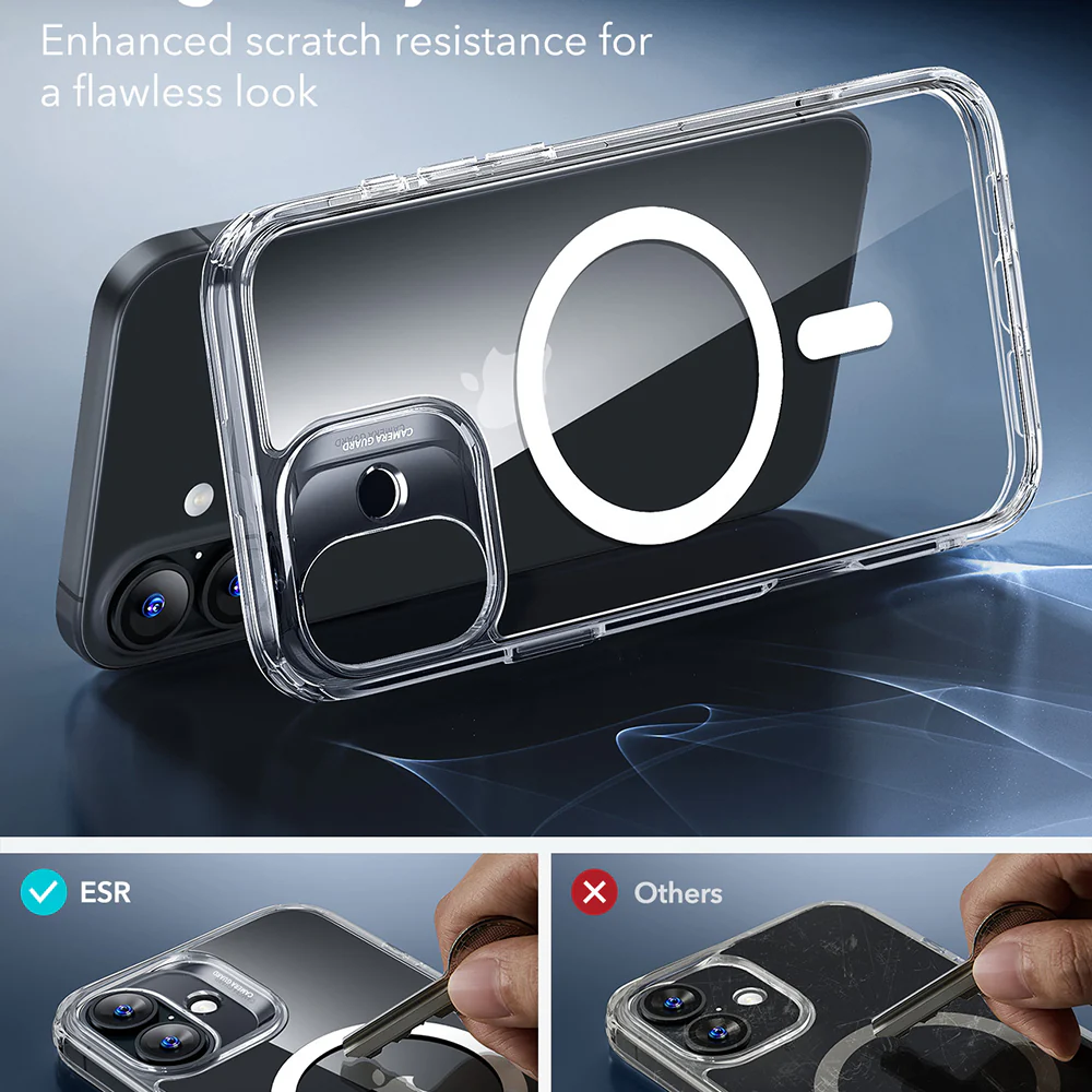MagSafe Case for Apple iPhone 16, ESR, Classic Hybrid, Transparent - Image 4