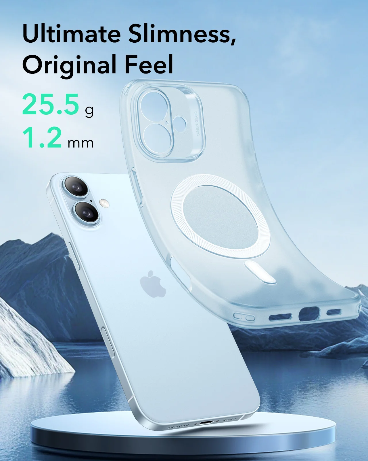 MagSafe Case for Apple iPhone 16, ESR, Zero, Satin Blue - Image 4