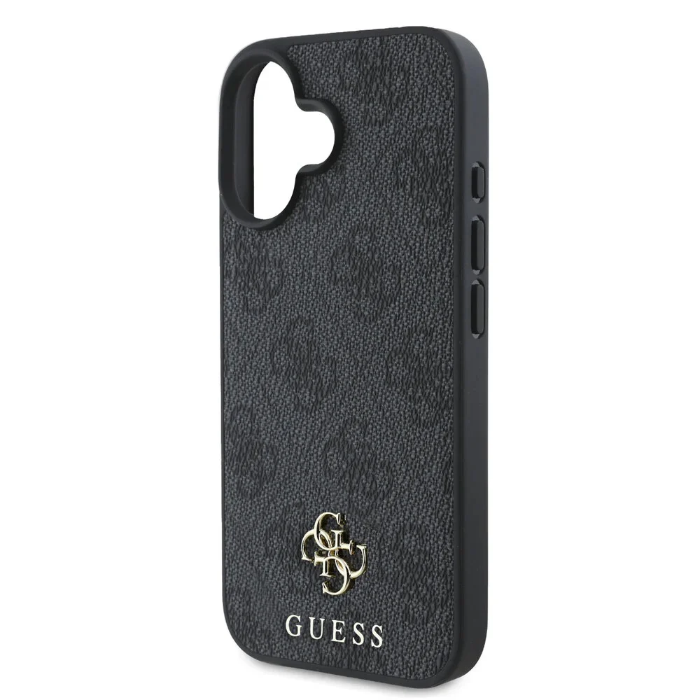 MagSafe Case for Apple iPhone 16, Guess, 4G Classic, Black - Image 5