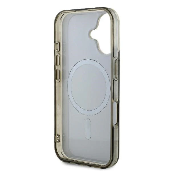 MagSafe Case for Apple iPhone 16, Guess, IML 4G Background, Brown - Image 6