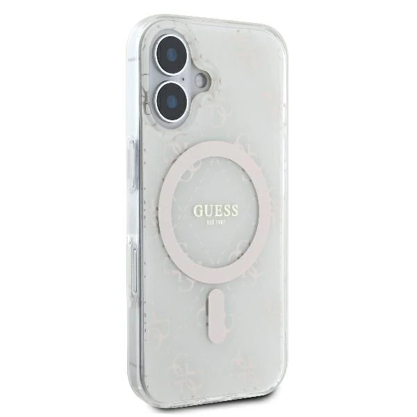 MagSafe Case for Apple iPhone 16, Guess, IML 4G Background, White - Image 4