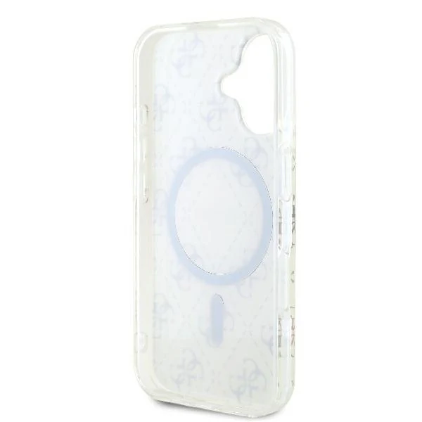 MagSafe Case for Apple iPhone 16, Guess, IML 4G Background, White - Image 6