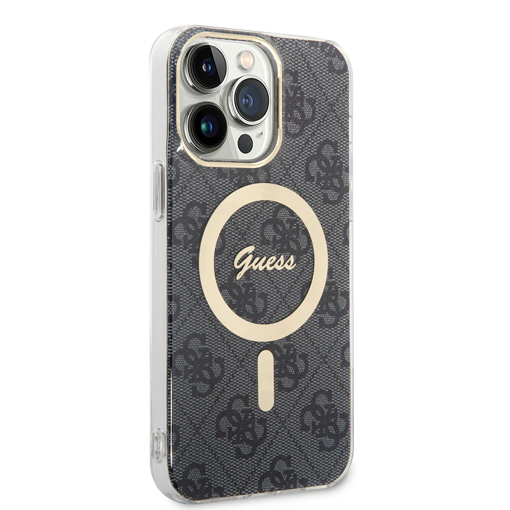 MagSafe Case for Apple iPhone 16, Guess, IML 4G, Black - Image 3