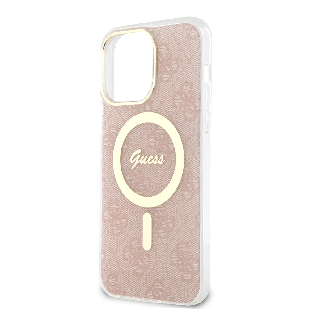 MagSafe Case for Apple iPhone 16, Guess, IML 4G, Pink - Image 4
