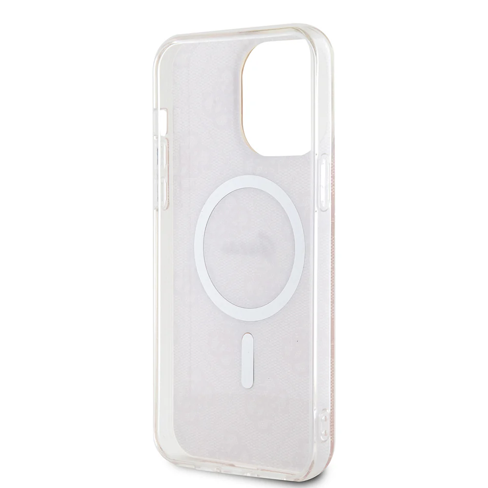 MagSafe Case for Apple iPhone 16, Guess, IML 4G, Pink - Image 5