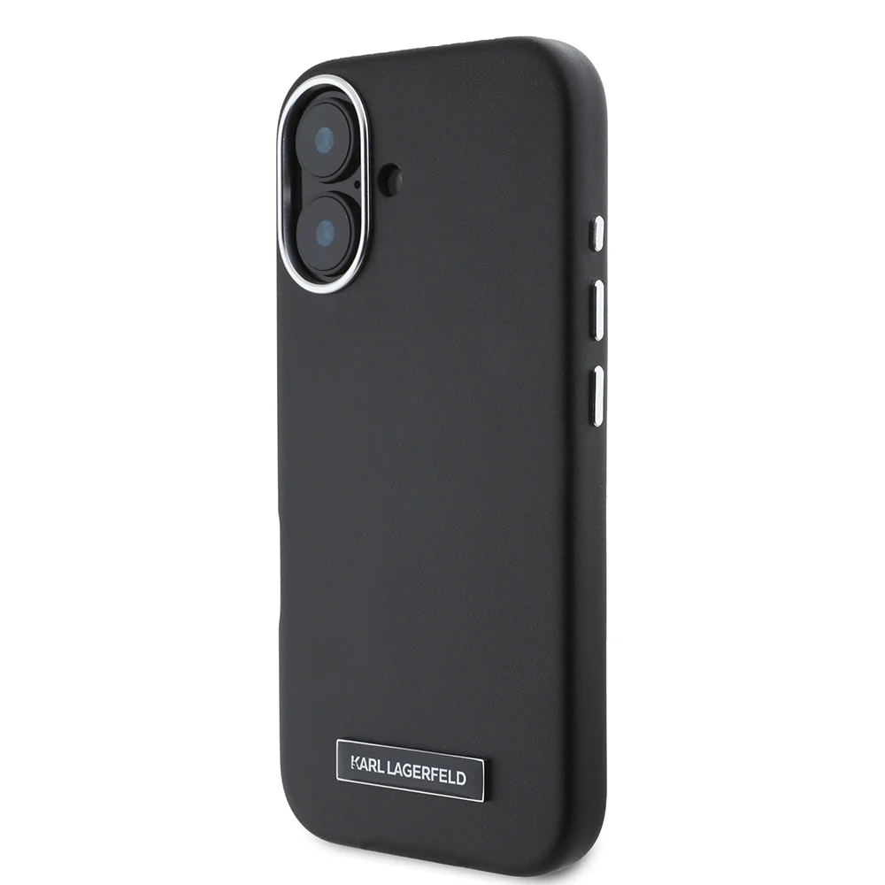 MagSafe Case for Apple iPhone 16, Karl Lagerfeld, FW Metal Plate, Black - Image 6
