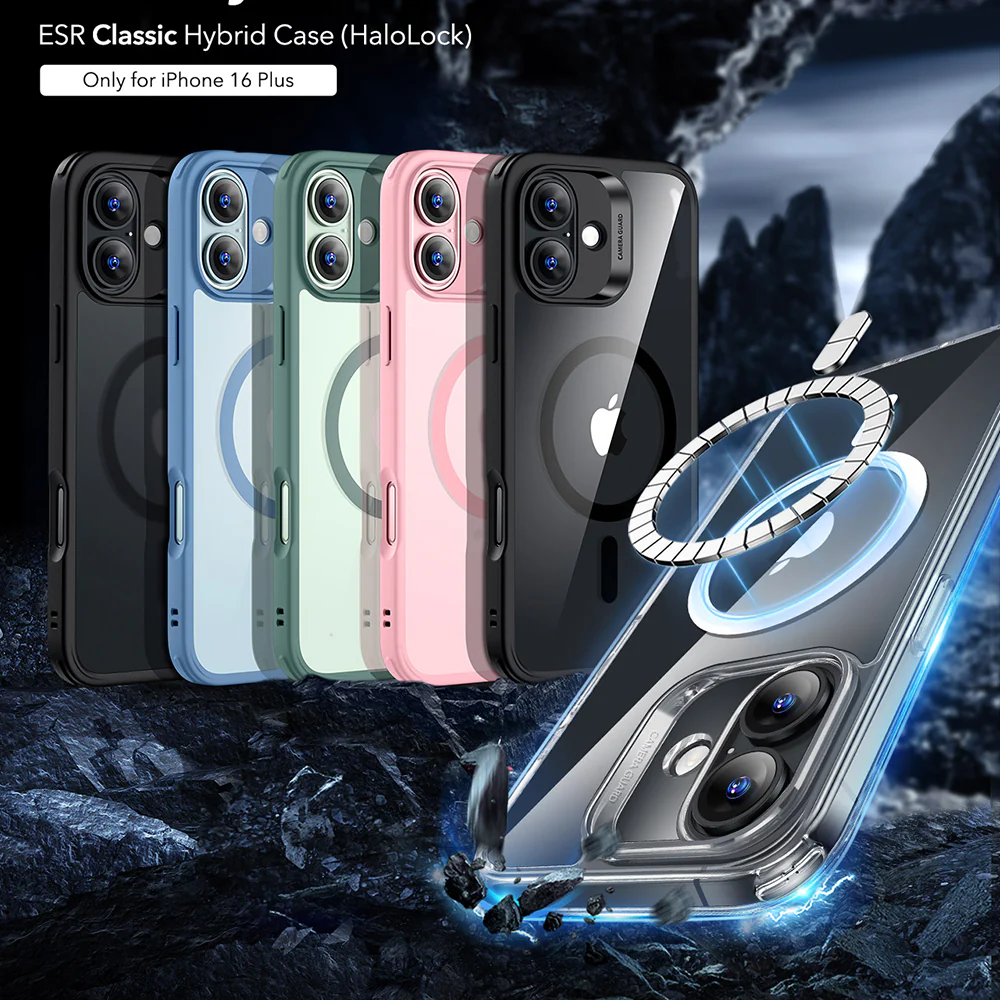 MagSafe Case for Apple iPhone 16 Plus, ESR, Classic Hybrid, Transparent - Image 6