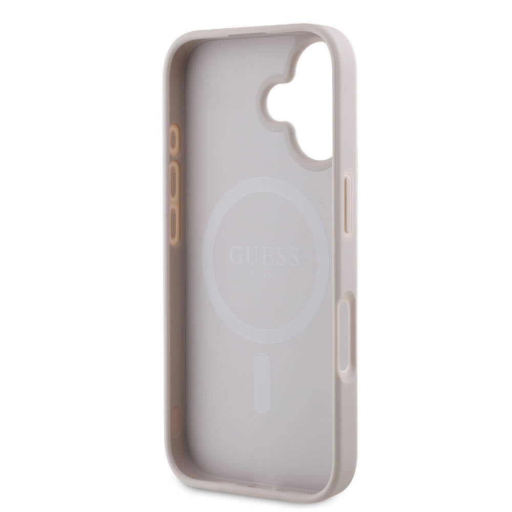 MagSafe Case for Apple iPhone 16 Plus, Guess, 4G Printed Stripes, Pink - Image 6