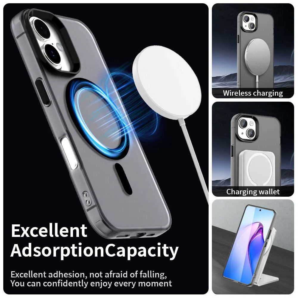 MagSafe Case for Apple iPhone 16 Plus, Techsuit, CandyCase, Black - Image 5