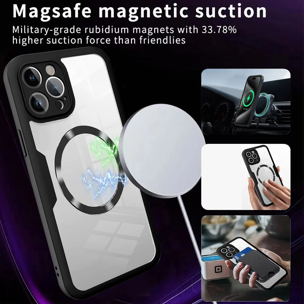MagSafe Case for Apple iPhone 16 Plus, Techsuit, ColorVerse 360, Blue - Image 6
