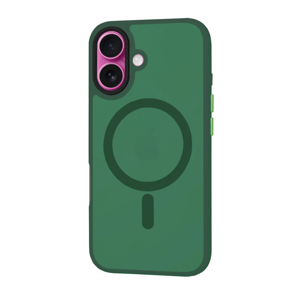 MagSafe Case for Apple iPhone 16 Plus, Techsuit, HaloFrost, Green - Image 3