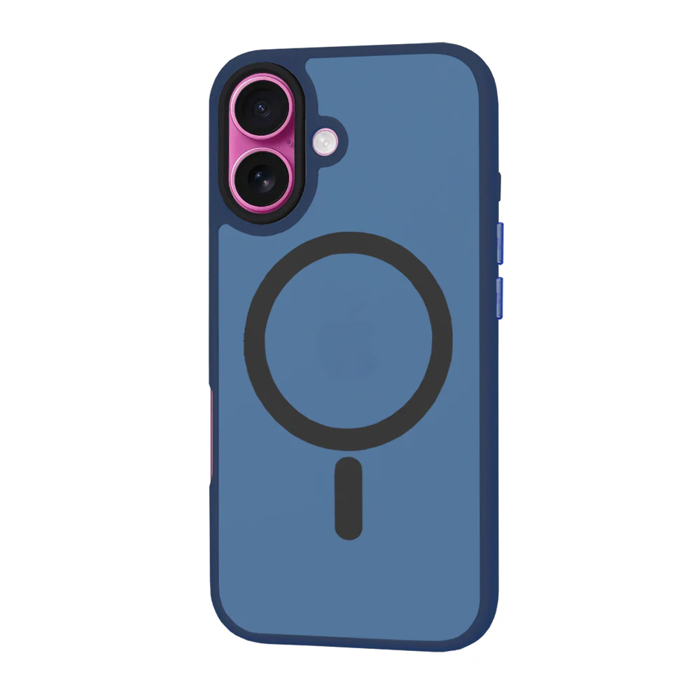 MagSafe Case for Apple iPhone 16 Plus, Techsuit, HaloFrost, Navy Blue - Image 3
