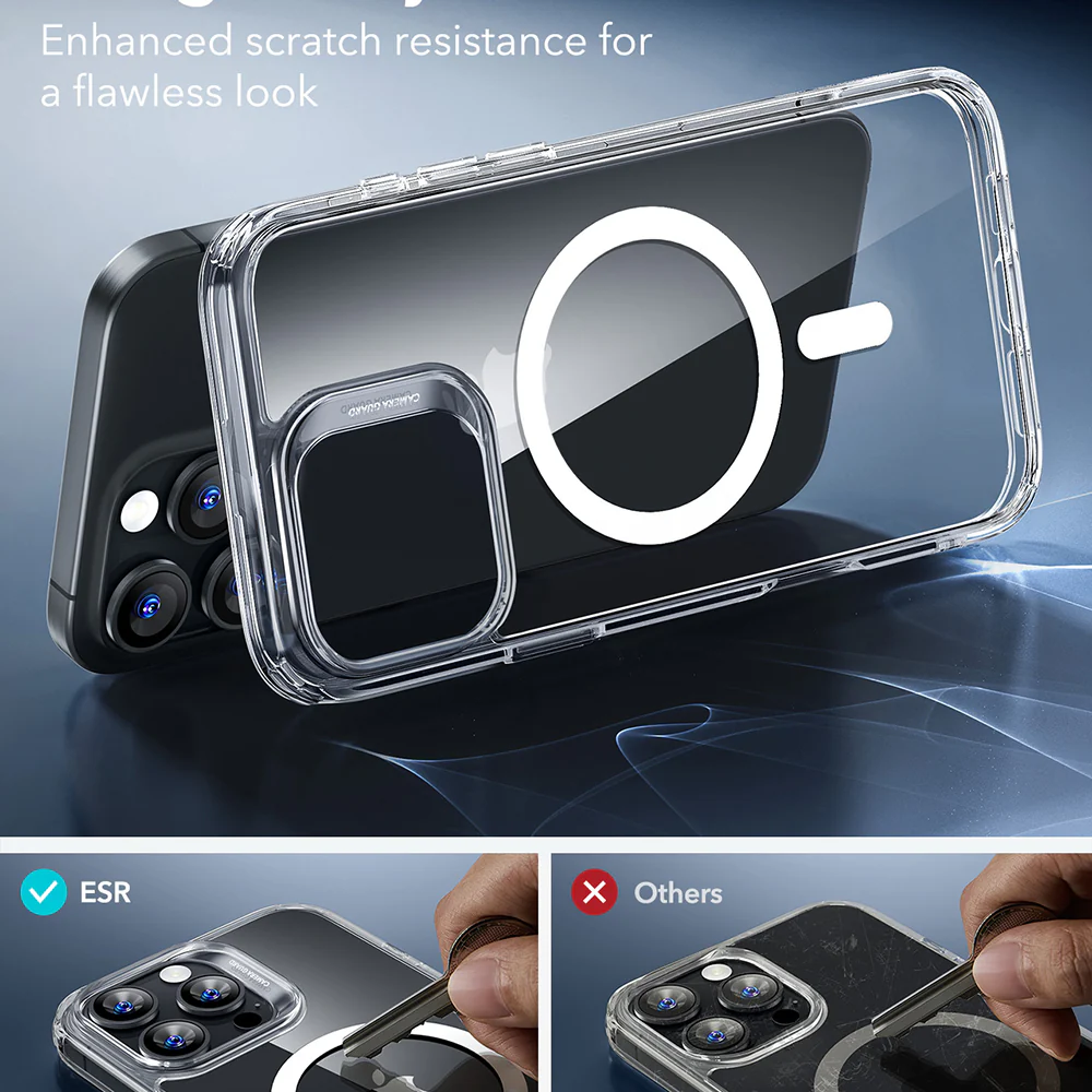 MagSafe Case for Apple iPhone 16 Pro, ESR, Classic Hybrid, Transparent - Image 8
