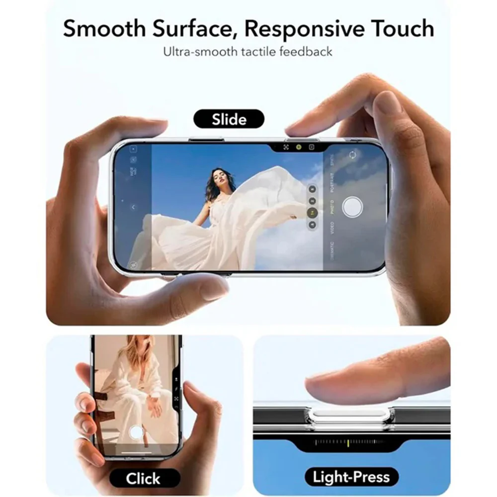 MagSafe Case for Apple iPhone 16 Pro Max, ESR, Classic Hybrid Kickstand Slide, Transparent - Image 3