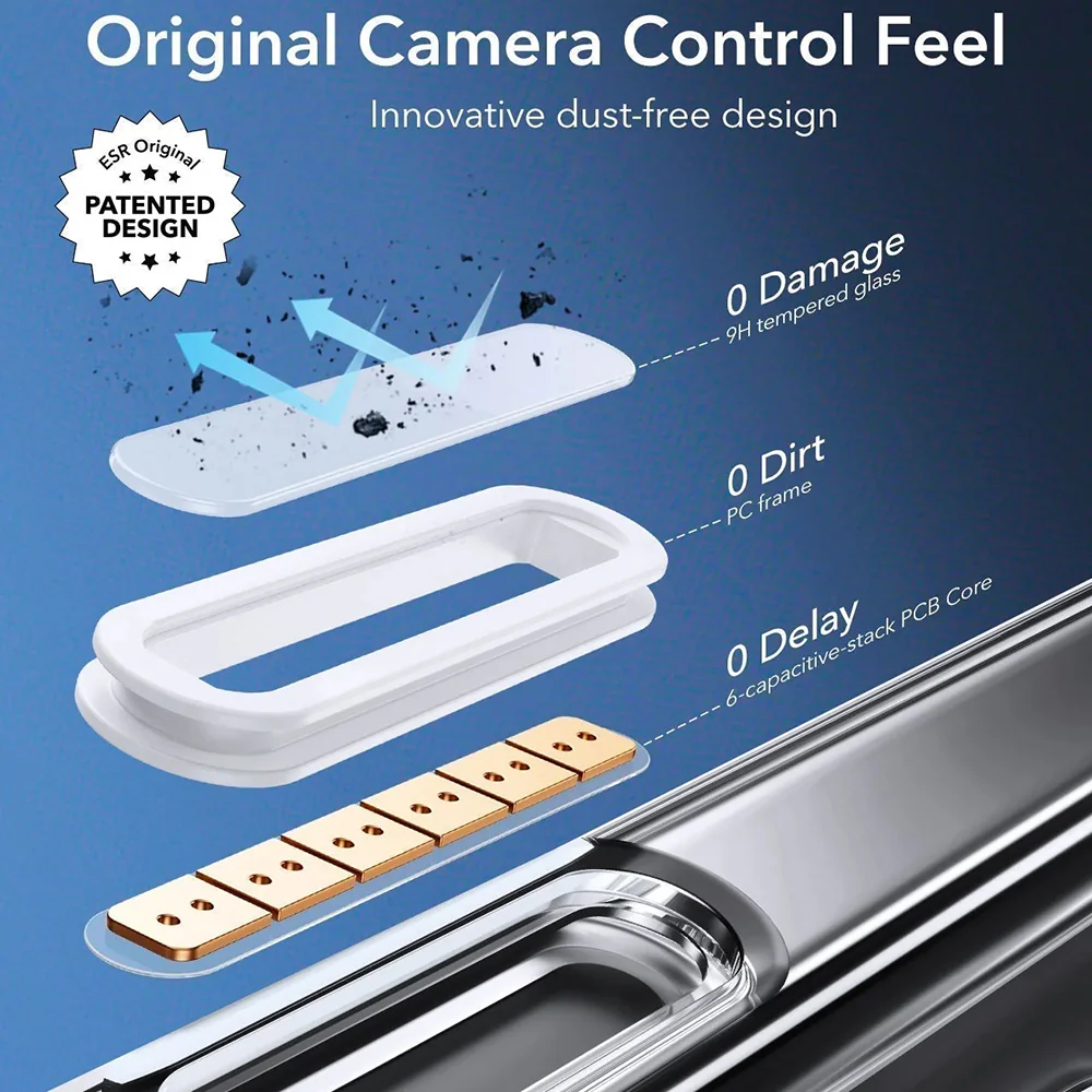 MagSafe Case for Apple iPhone 16 Pro Max, ESR, Classic Hybrid Slide, Transparent - Image 2