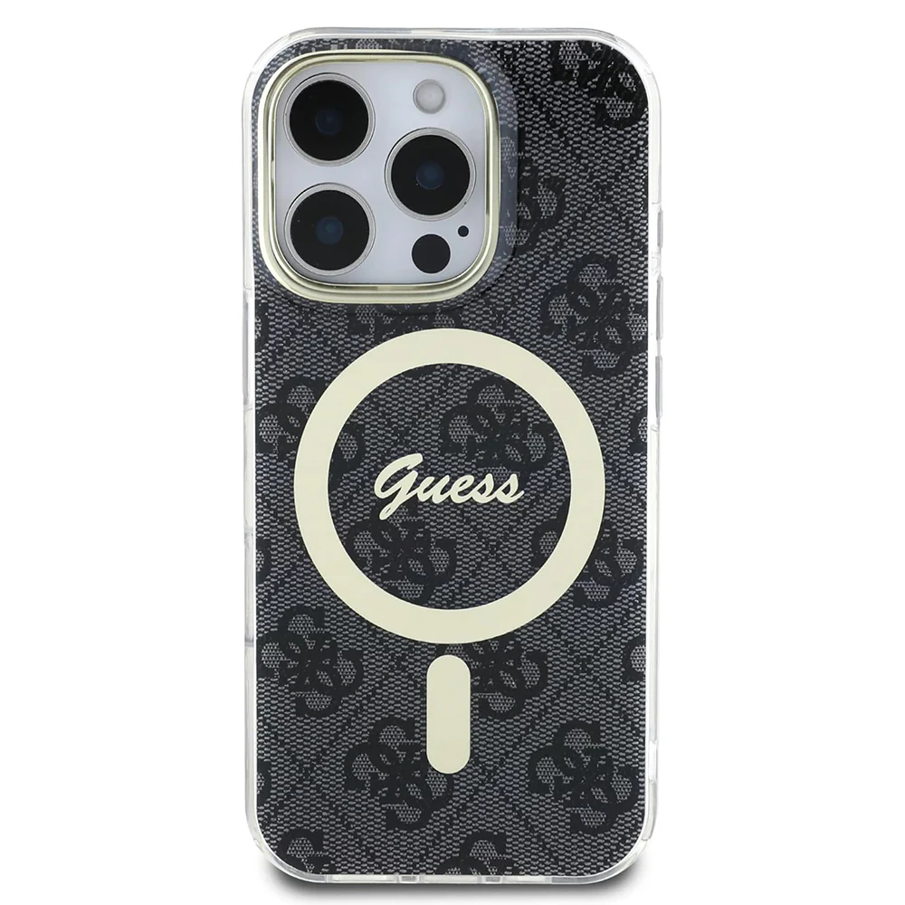 MagSafe Case for Apple iPhone 16 Pro Max, Guess, IML 4G, Black - Image 3