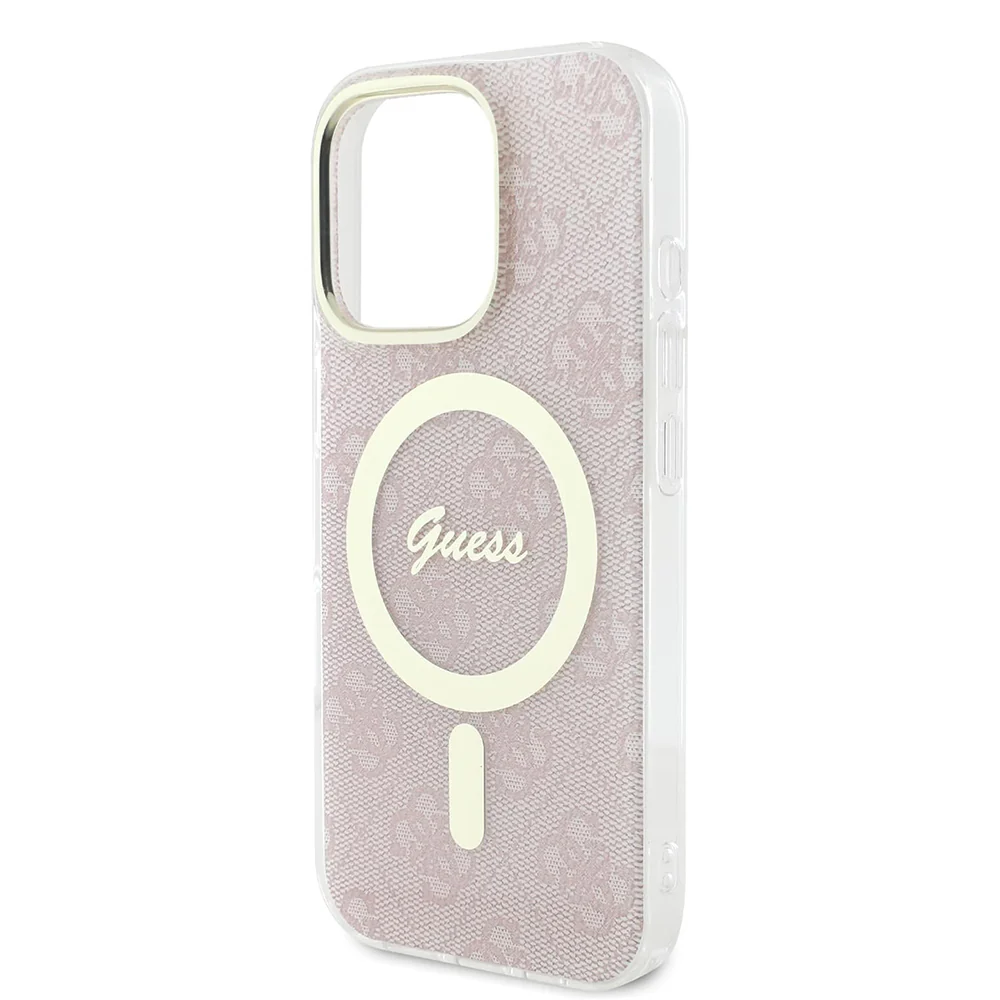 MagSafe Case for Apple iPhone 16 Pro Max, Guess, IML 4G, Pink - Image 5