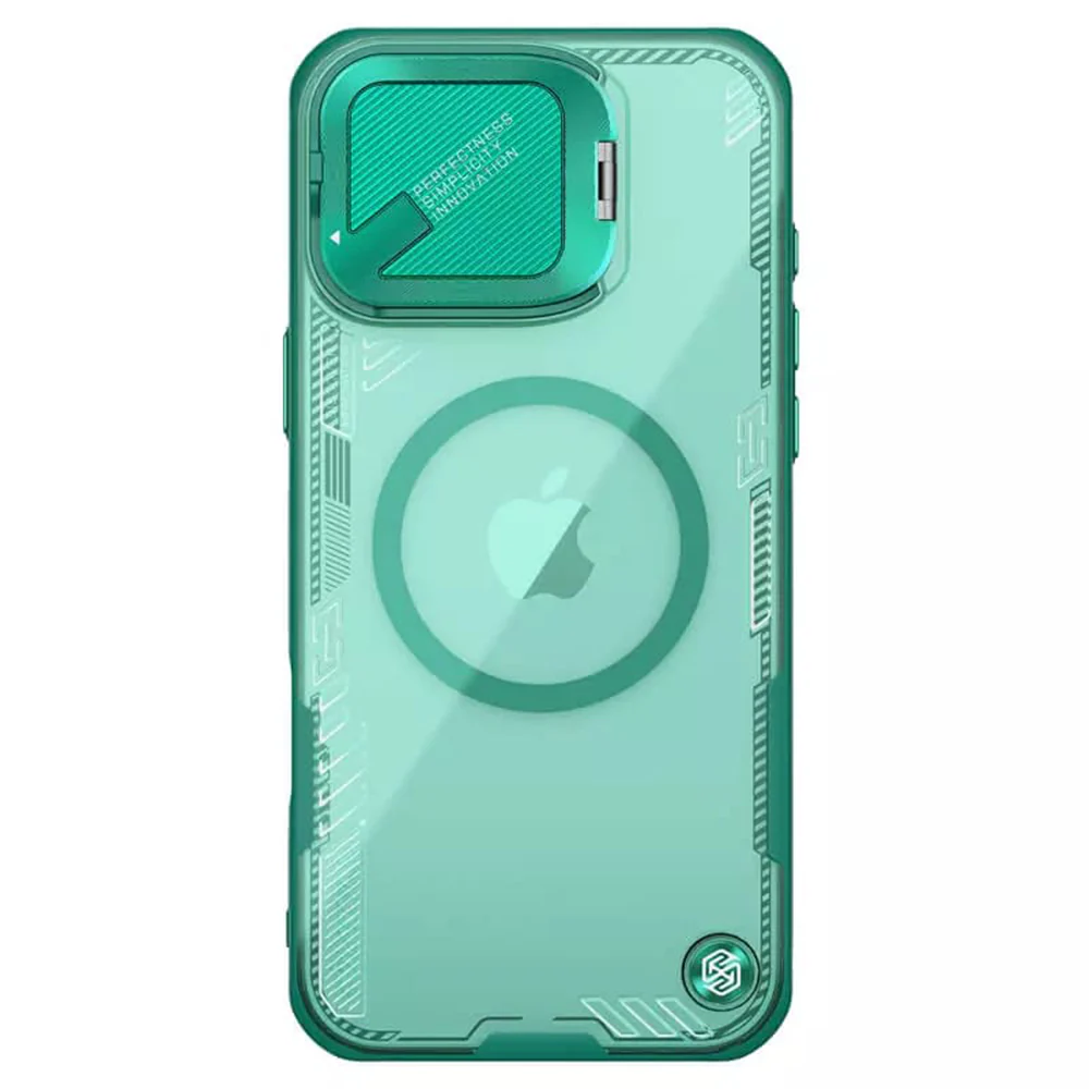 MagSafe Case for Apple iPhone 16 Pro Max, Nillkin, Iceblade Prop (w/o Camera Cutout), Green - Image 4