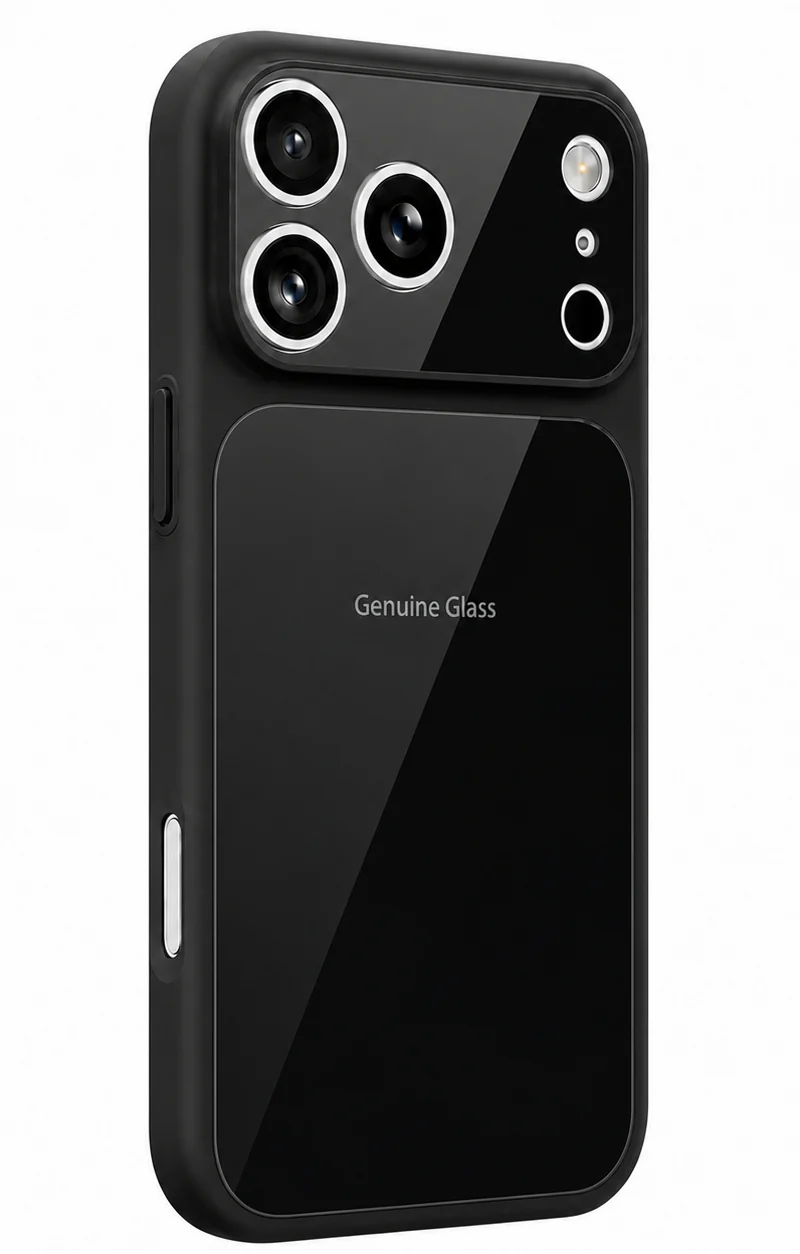 MagSafe Case for Apple iPhone 16 Pro, OEM, Genuine Glass, Black