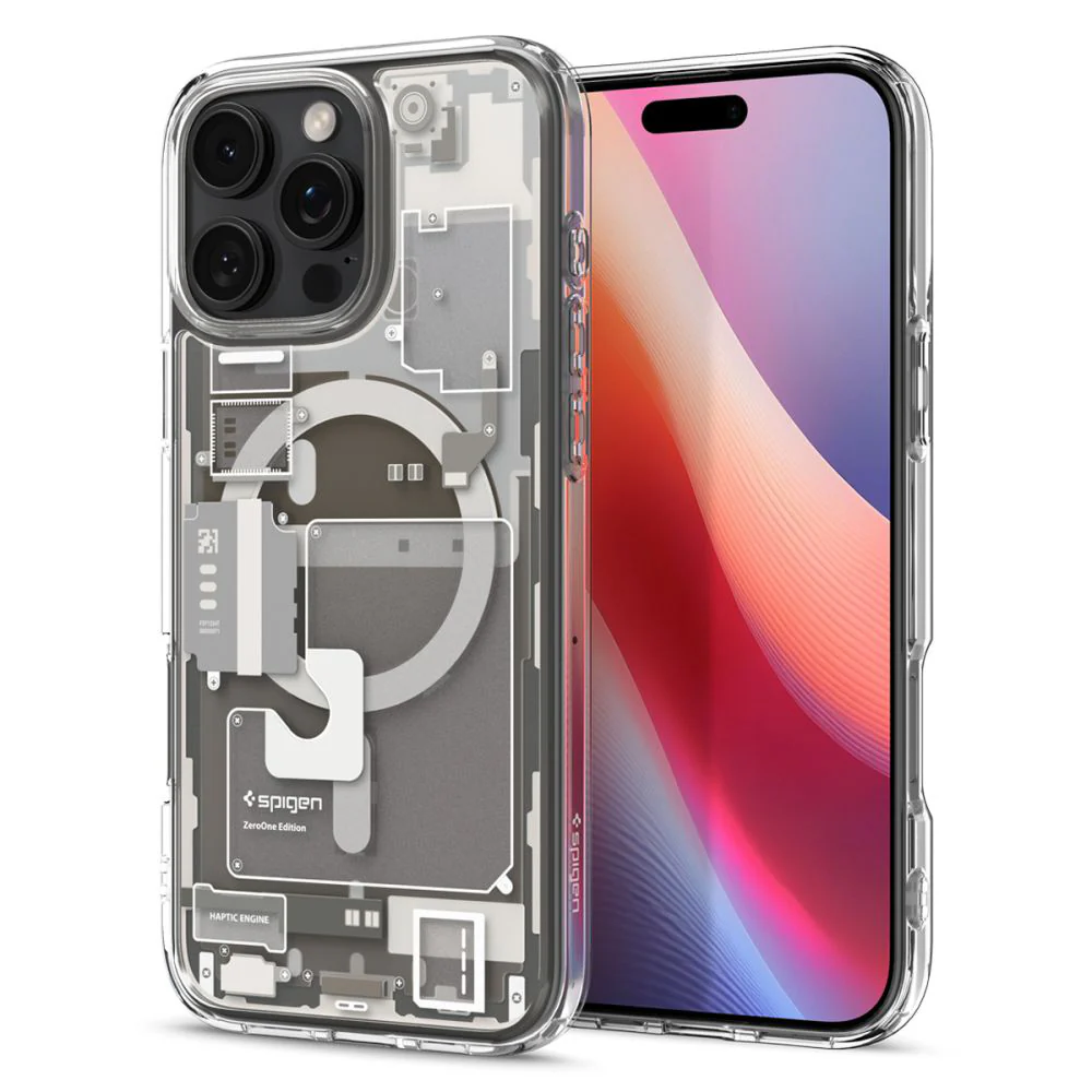 MagSafe Case for Apple iPhone 16 Pro, Spigen, Ultra Hybrid Zero One, Beige ACS08137 - Image 2