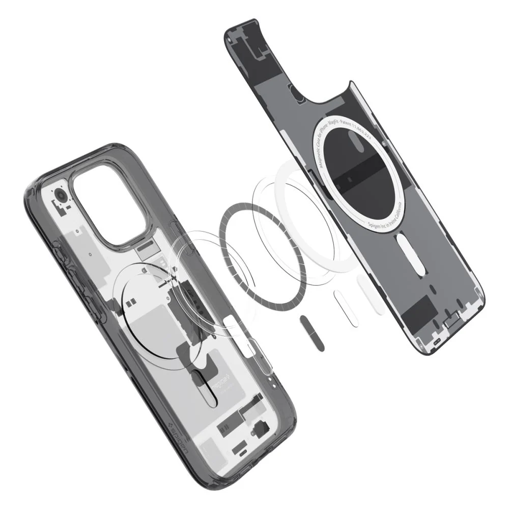 MagSafe Case for Apple iPhone 16 Pro, Spigen, Ultra Hybrid Zero One, Matte Black ACS08135 - Image 5