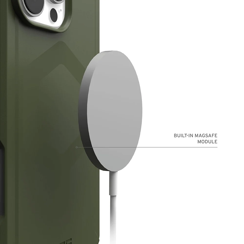 MagSafe Case for Apple iPhone 16 Pro, Urban Armor Gear, Essential Armor, Green - Image 2