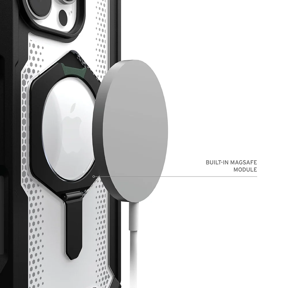 MagSafe Case for Apple iPhone 16 Pro, Urban Armor Gear, Plasma XTE, Transparent Black - Image 2