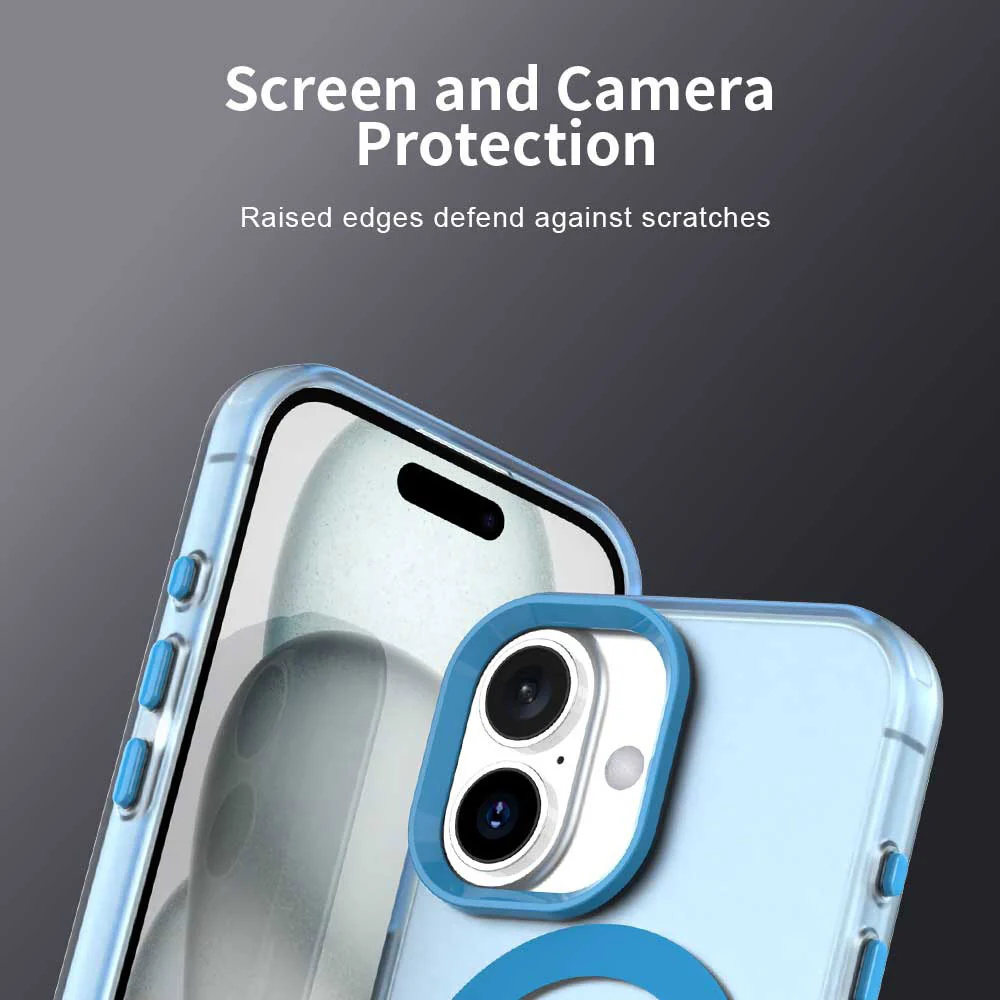 MagSafe Case for Apple iPhone 16, Techsuit, CandyCase, Blue - Image 4