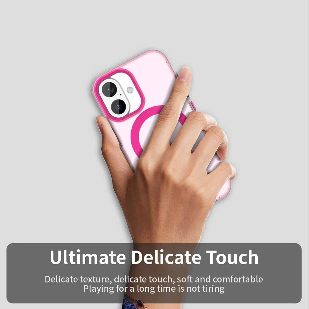 MagSafe Case for Apple iPhone 16, Techsuit, CandyCase, Pink - Image 3