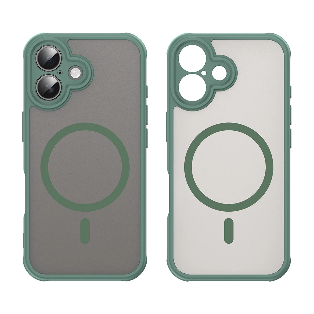MagSafe Case for Apple iPhone 16, Techsuit, HaloFrost II, Green - Image 2