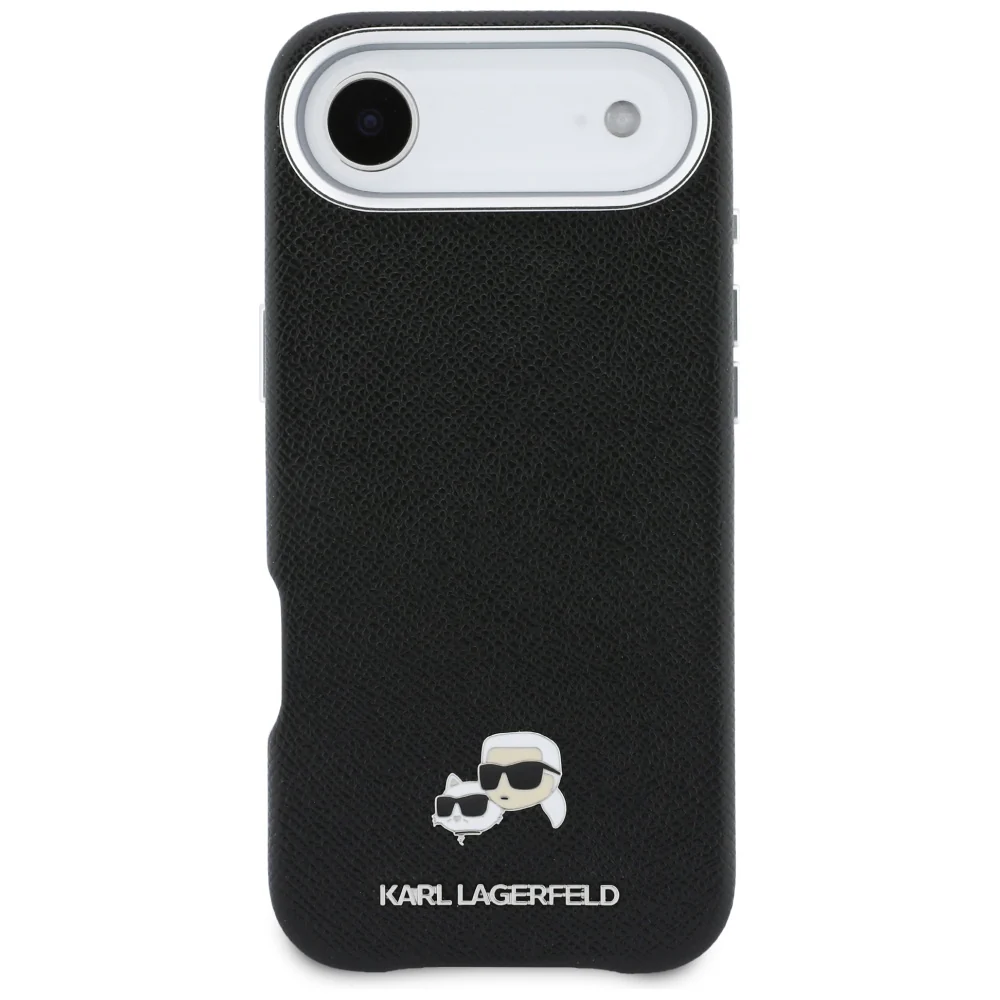 MagSafe Case for Apple iPhone 17 Air, Karl Lagerfeld, Karl & Choupette Head's Pin, Black - Image 3