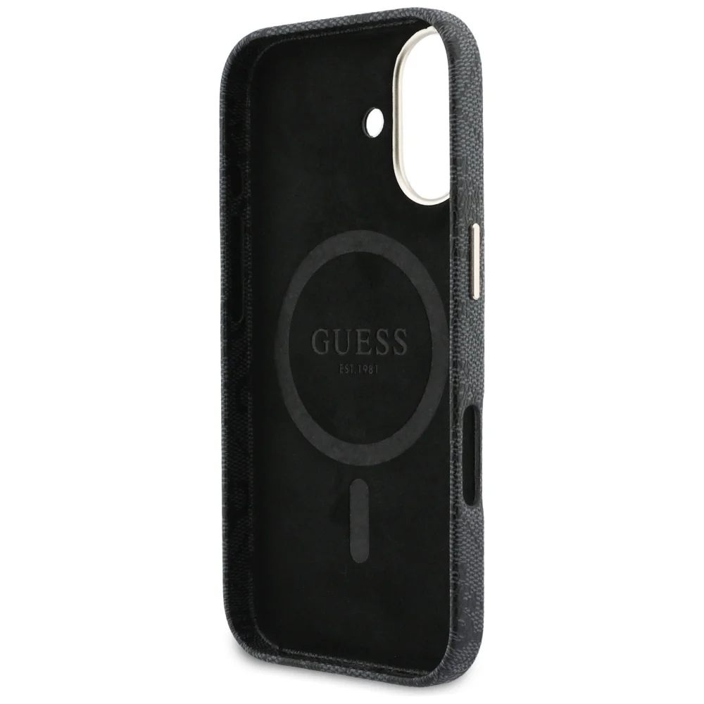 MagSafe Case for Apple iPhone 17, Guess, 4G Script Logo, Black - Image 2