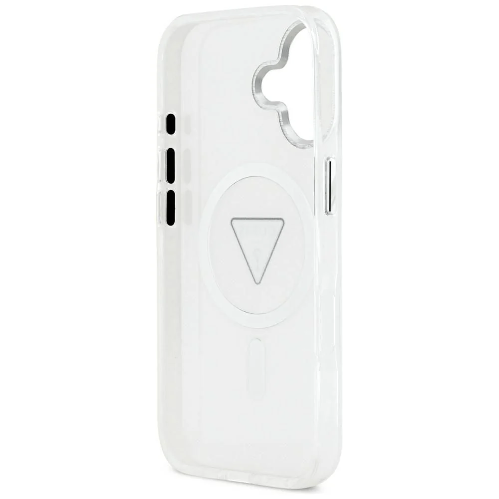 MagSafe Case for Apple iPhone 17, Guess, IML Gradient Triangle Logo, Transparent - Image 6