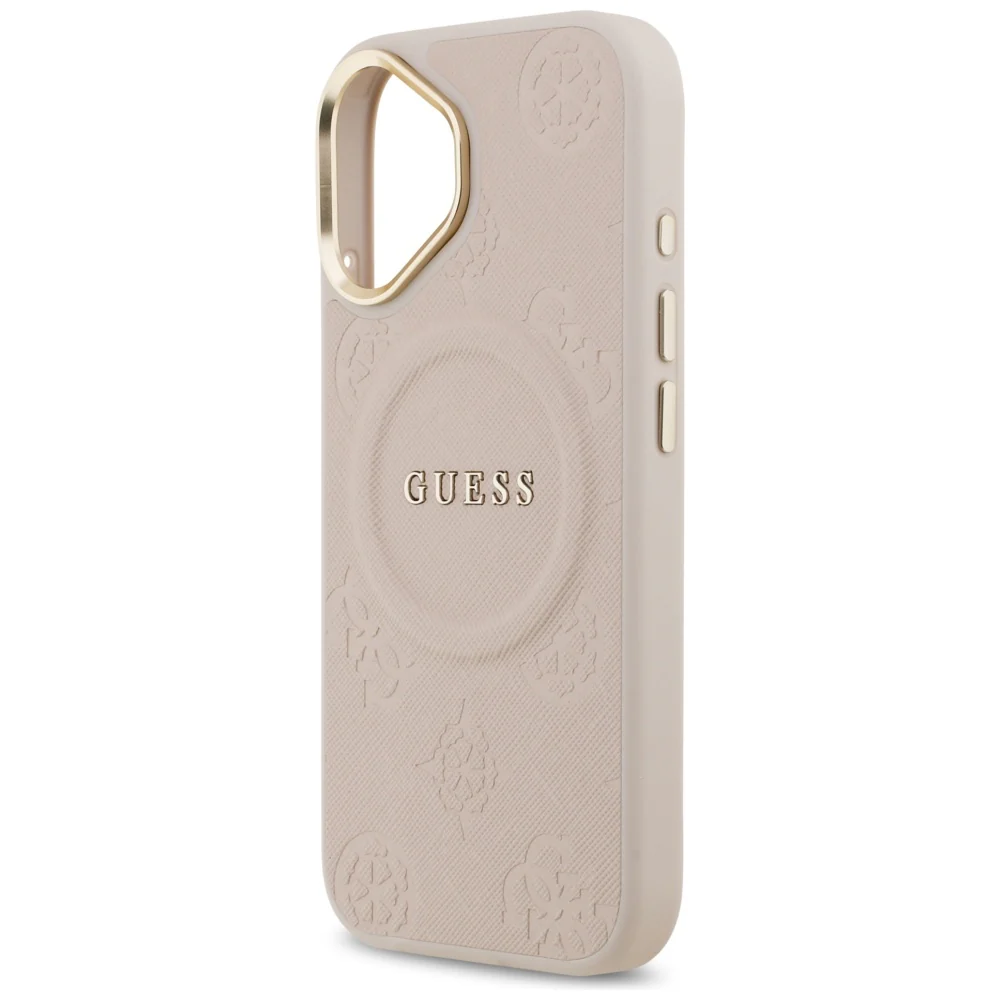 MagSafe Case for Apple iPhone 17, Guess, Peony Hot Stamp, Pink - Image 5