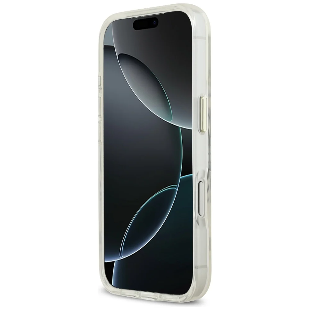 MagSafe Case for Apple iPhone 17 Pro, Guess, Metal Outline, Gold - Image 6