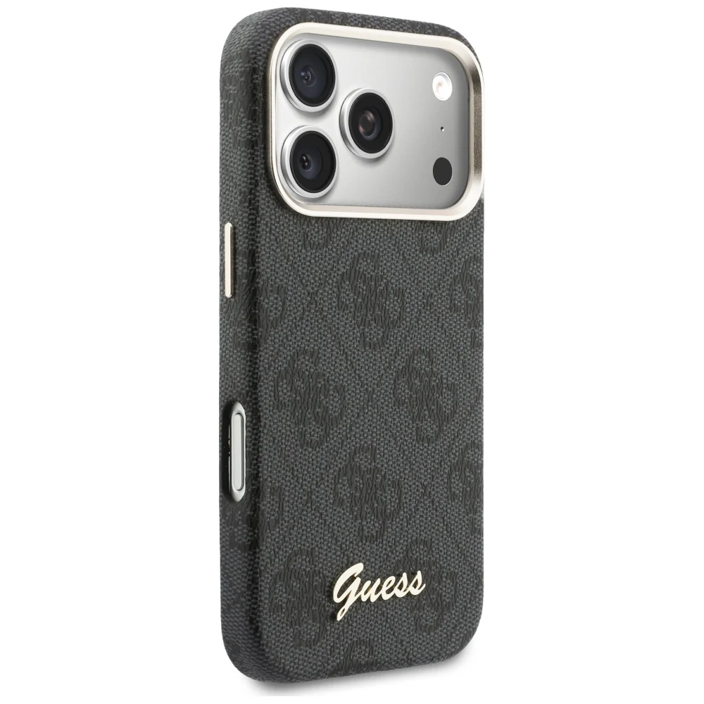 MagSafe Case for Apple iPhone 17 Pro Max, Guess, 4G Script Logo, Black - Image 5