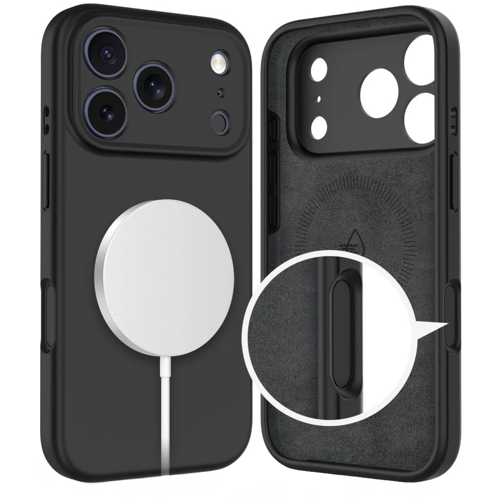MagSafe Case for Apple iPhone 17 Pro Max, Tech-Protect, Silicone, Black - Image 2