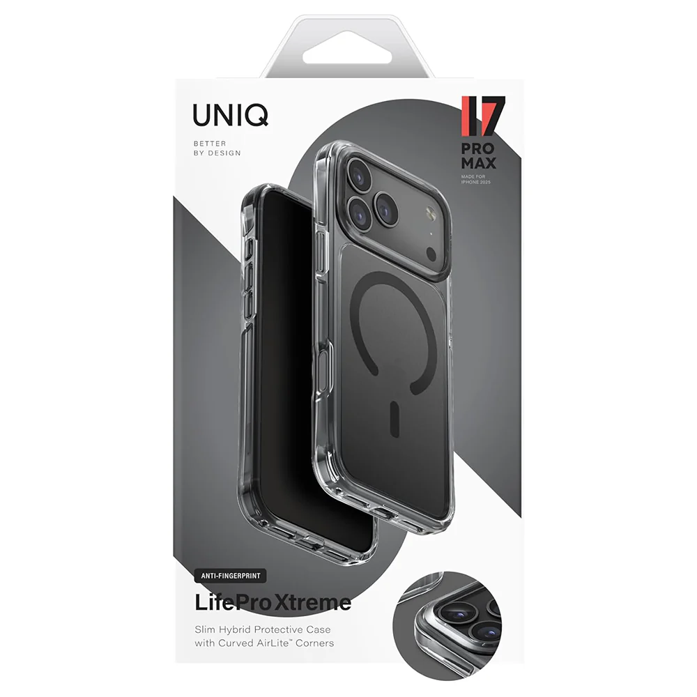 MagSafe Case for Apple iPhone 17 Pro Max, UNIQ, LifePro Xtreme MagClick, Black - Image 7