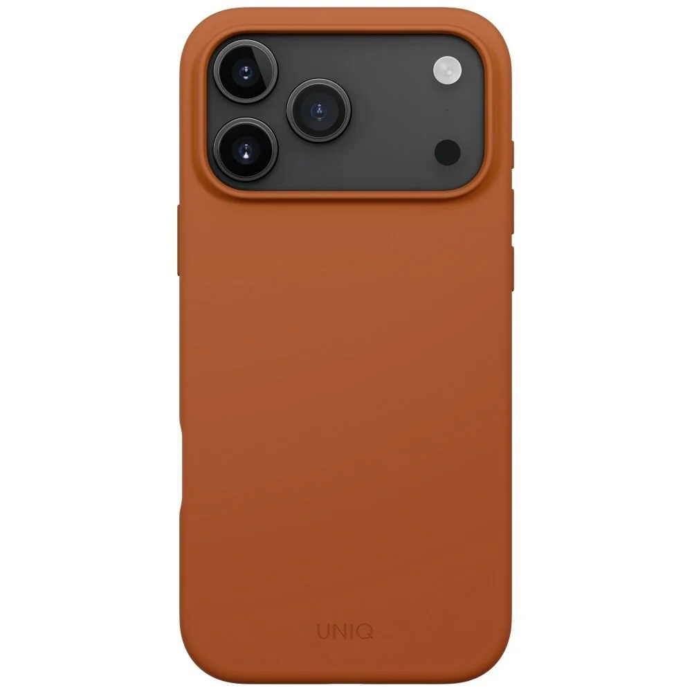 MagSafe Case for Apple iPhone 17 Pro Max, UNIQ, Lino MagClick, Dark Orange - Image 2