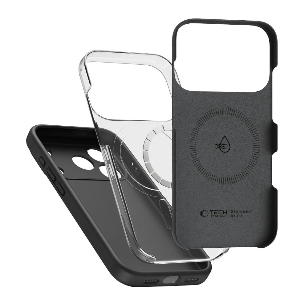 MagSafe Case for Apple iPhone 17 Pro, Tech-Protect, Silicone, Black - Image 4