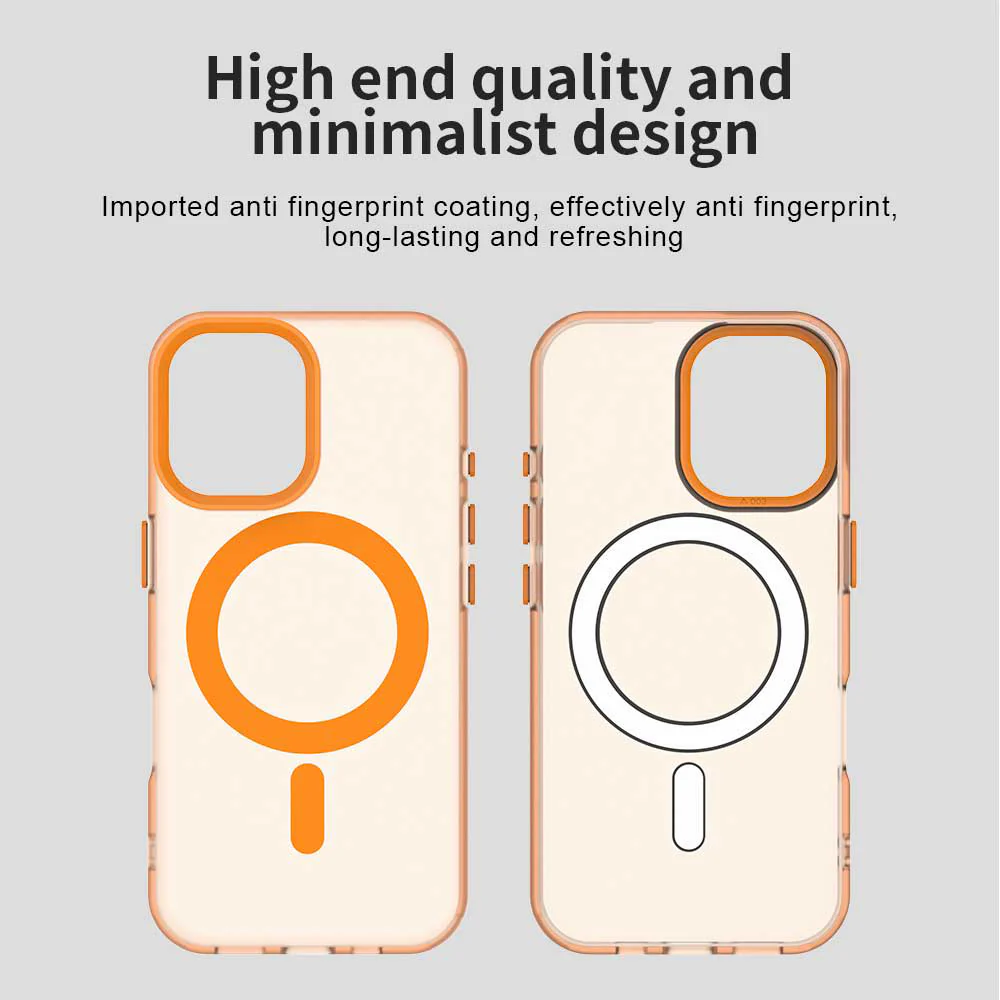 MagSafe Case for Apple iPhone 17 Pro, Techsuit, CandyCase, Orange - Image 5
