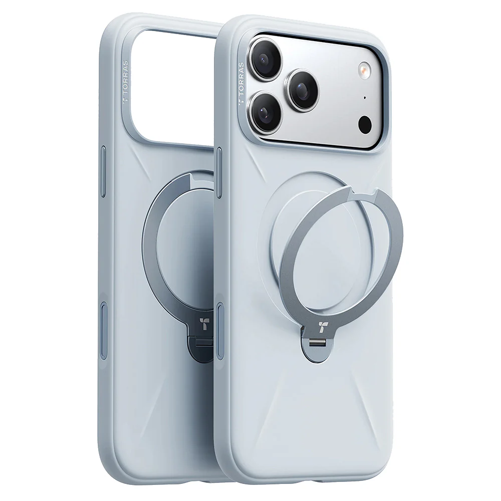 MagSafe Case for Apple iPhone 17 Pro, Torras, QPRO Silicone, Light Blue