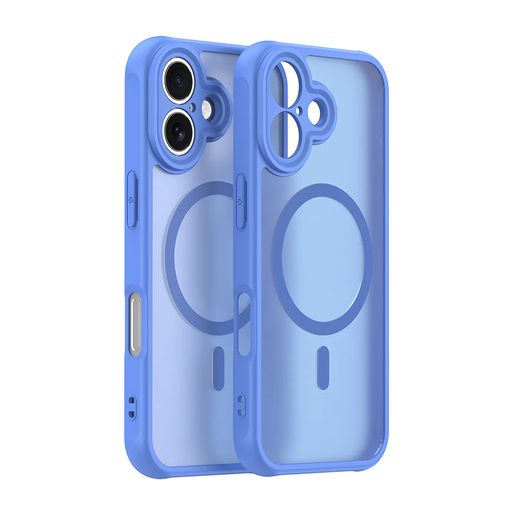 MagSafe Case for Apple iPhone 17, Techsuit, HaloFrost II, Blue