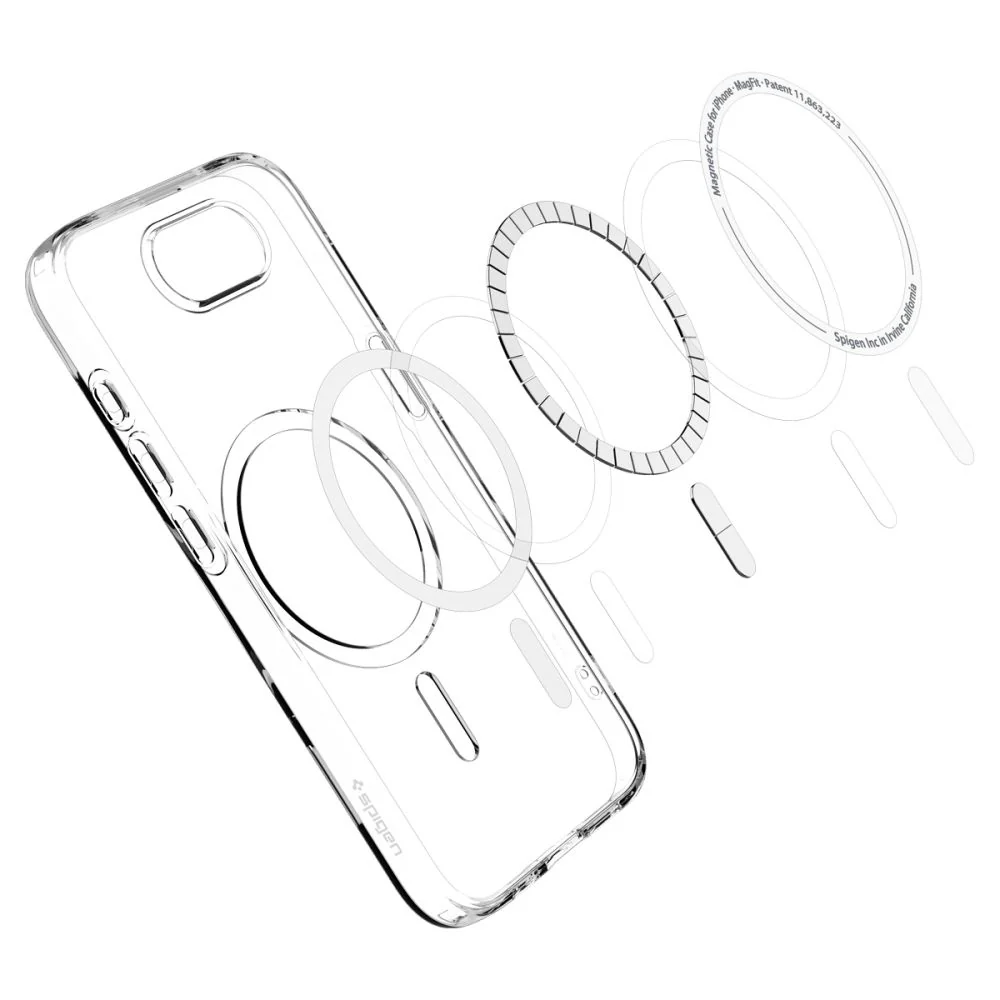 MagSafe Case for Apple iPhone 17e / 16e, Spigen, Liquid Crystal, Transparent ACS09150 - Image 4