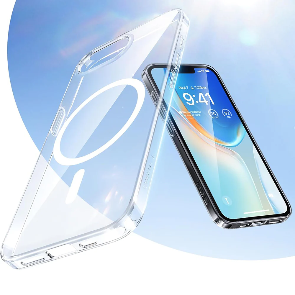 MagSafe Case for Apple iPhone 17e / 16e, Torras, OriginFit, Transparent - Image 2