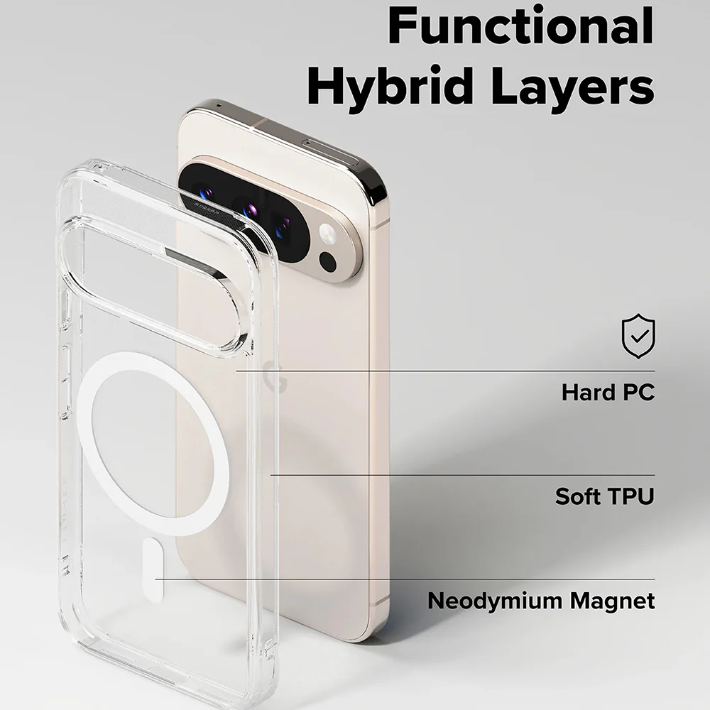 MagSafe Case for Google Pixel 10 Pro / 10, Ringke, Fusion, Transparent - Image 5