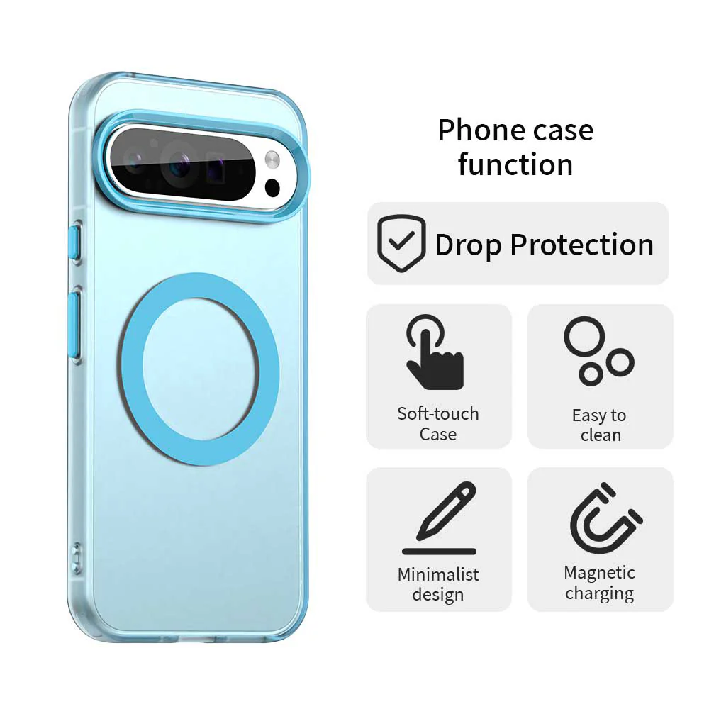 MagSafe Case for Google Pixel 10 Pro / 10, Techsuit, CandyCase, Blue - Image 5