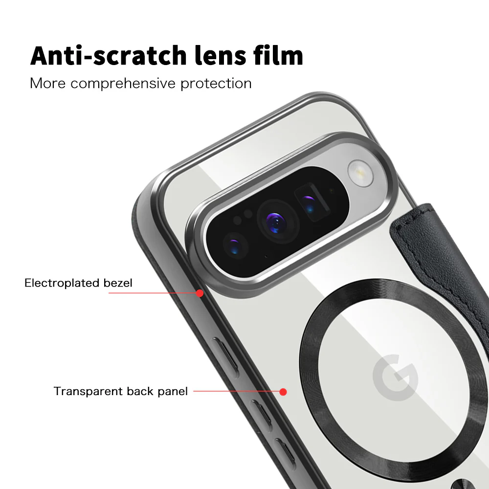 MagSafe Case for Google Pixel 10 Pro / 10, Techsuit, SmartMag Book, Black - Image 3